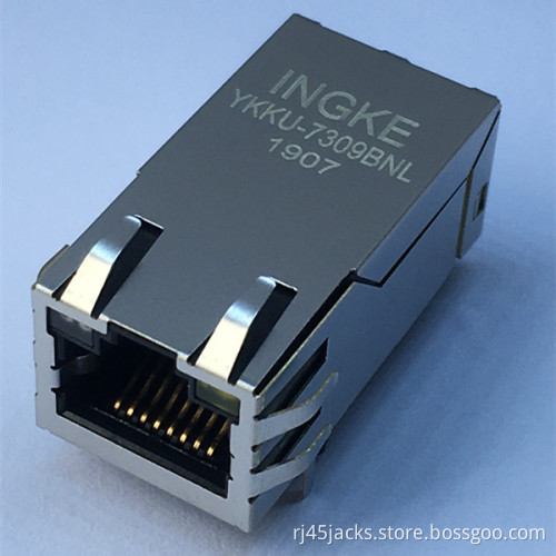 Ingke YKKU-7309BNL 100% cross 7499511611A Through Hole Gigabit PoE+ RJ45 LAN with Transformer